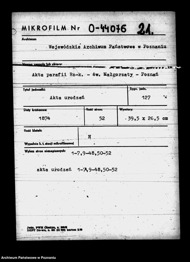 Obraz 1 z jednostki "Księga urodzeń"