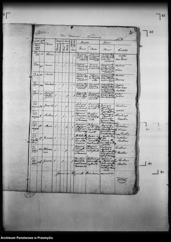 Obraz 6 z jednostki "[Kopie ksiąg metrykalnych parafii Nowa Wieś z filią Łosie (dekanat Muszyna)]"