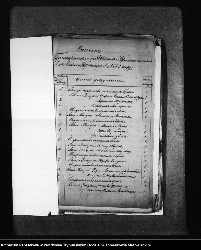 Obraz 6 z jednostki "[Dowody do akt małzeństw]"