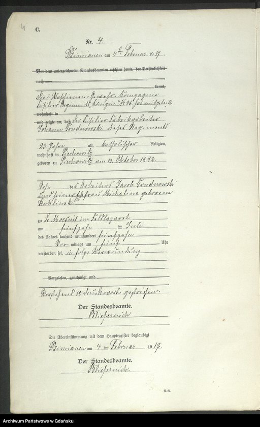 Obraz 7 z jednostki "Księga zgonów"