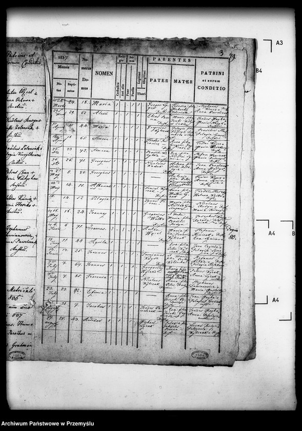 Obraz 7 z jednostki "[Kopie ksiąg metrykalnych parafii Grab z filiami Ożenna, Wyszowatka (dekanat Dukla)]"