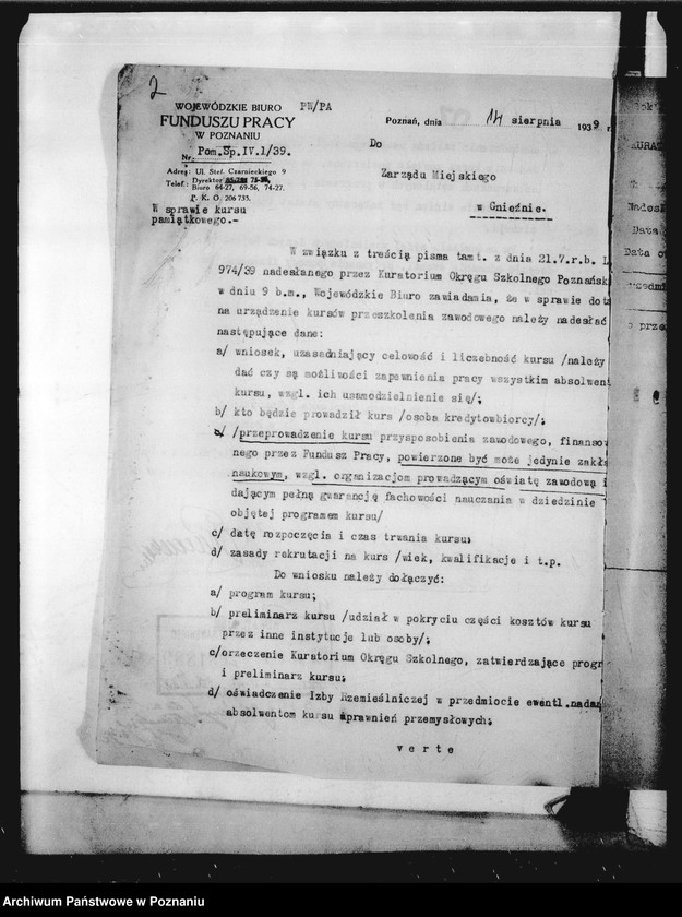 Obraz 5 z jednostki "Miejska Szkoła Krawiecko-Bieliźniarska - Gniezno"