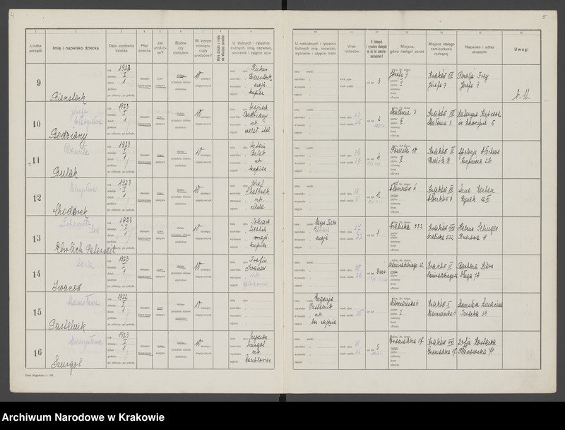 image.from.unit "Księga urodzin Chrześcijan i Izraelitów, t. I"