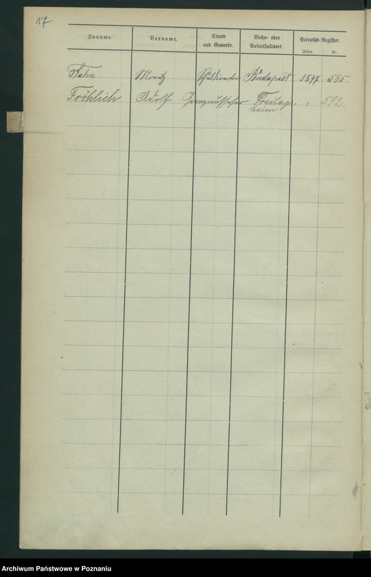 Obraz 20 z jednostki "Spis alfabetyczny małżeństw"