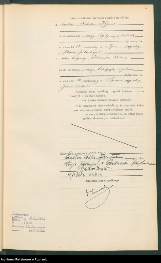 Obraz 13 z jednostki "Księga miejscowa małżeństw tom III [Rejestr główny małżeństw]"