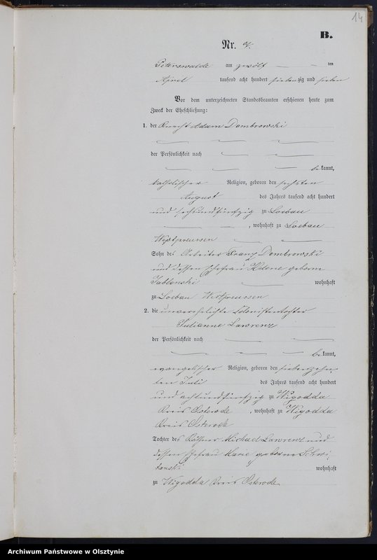 image.from.unit.number "Heiraths-Neben-Register Nr 1 - 31"