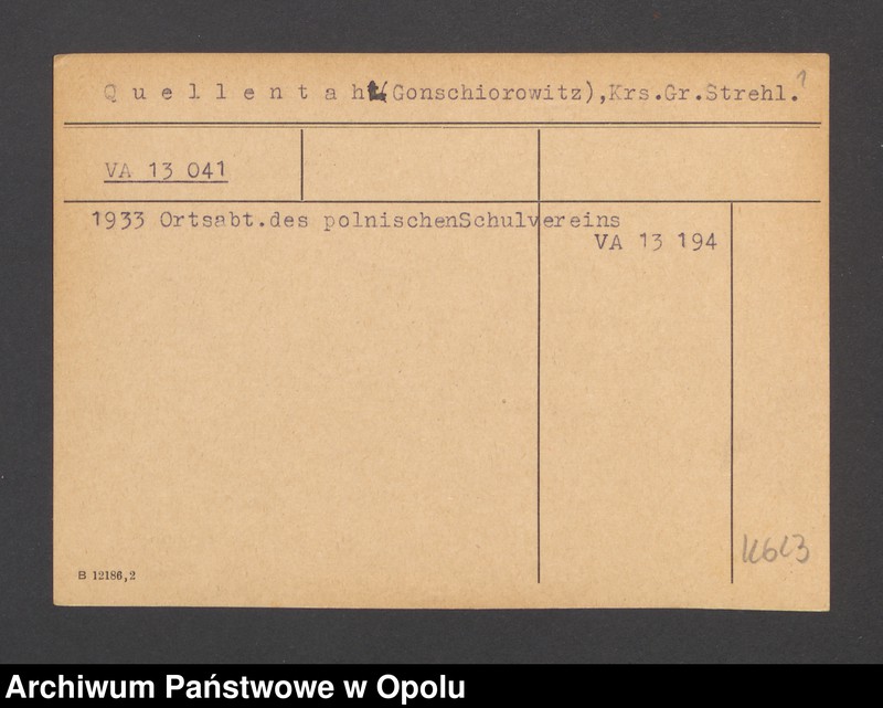 Obraz 3 z jednostki "Quellentahl (Gonschiorowitz), Krs. Gross-Strehlitz"