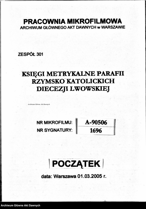 image.from.unit.number "Parafia: Chodorów. Dekanat: Świrz. Księga metrykalna urodzeń tylko dla wsi Dymidów."