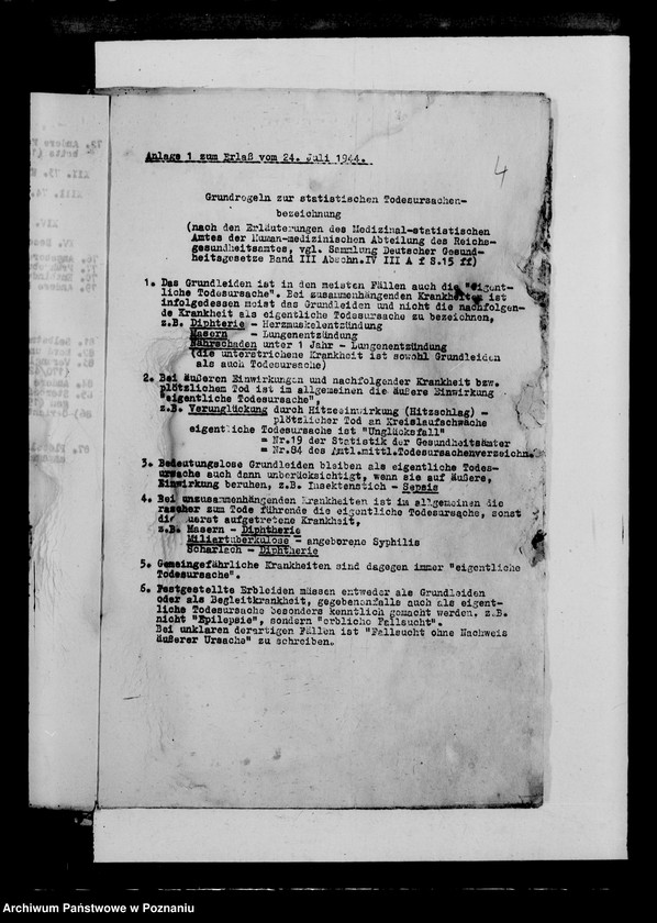 Obraz 8 z jednostki "Statistik der Gesundheitsämter über Todesursachen deutscher Kinder"