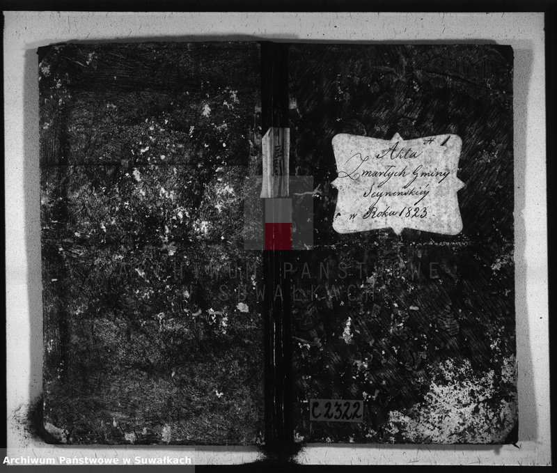 image.from.unit.number "Akta zmarłych gminy seyneńskiey w roku 1823."