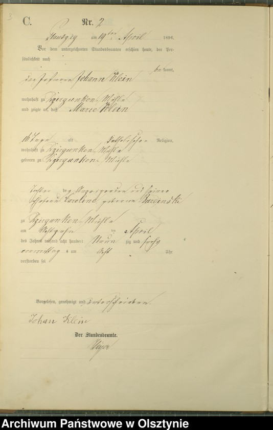 image.from.unit.number "Sterbe-Haupt-Register Nr 1 - 11"