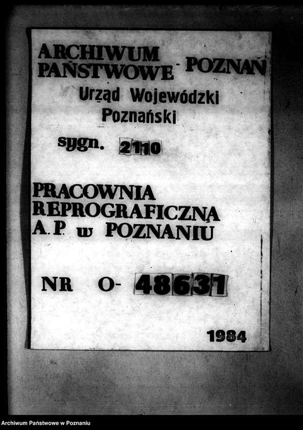 Obraz 1 z jednostki "Parcelacja rządowa majątku Jabłonowo powiat chodzieski"