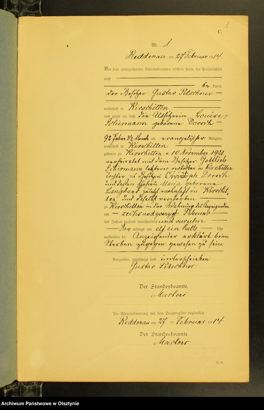 image.from.unit.number "Sterbe-Neben-Register Nr 1 - 25[ Księga zgonów - wtóropis ]"