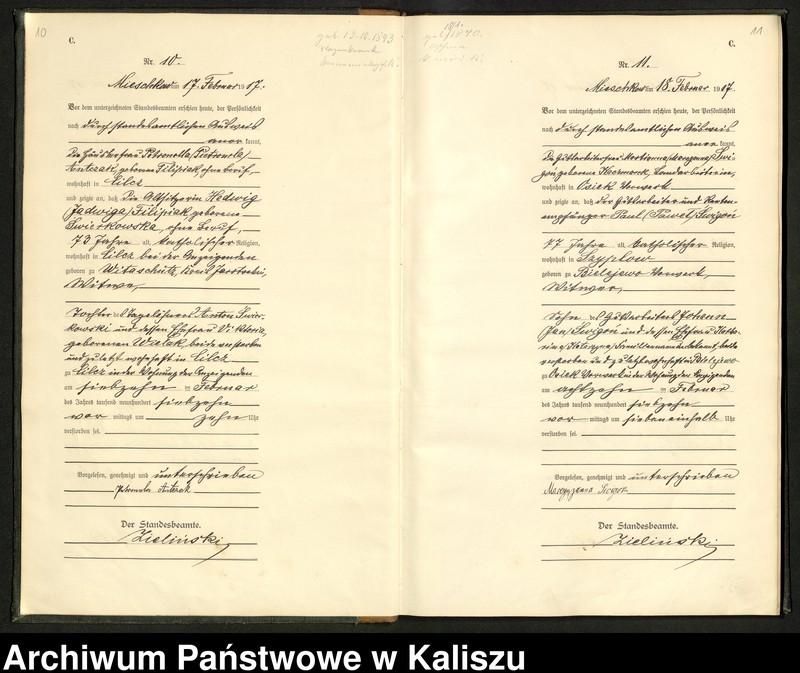 Obraz 9 z jednostki "Księga miejscowa zgonów"