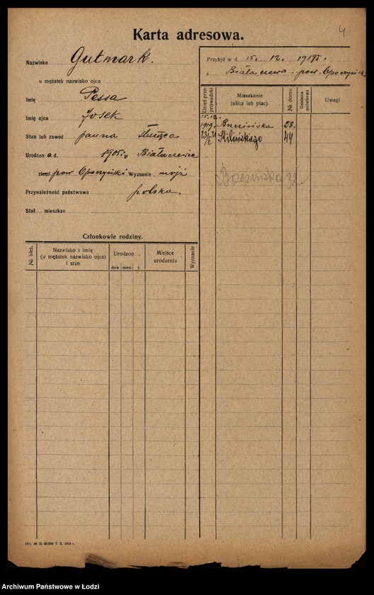 image.from.unit.number "[Spis ludności Łodzi] Gutmanowicz - Gzowski"