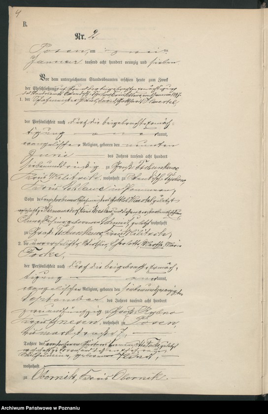 Obraz 6 z jednostki "Księga małżeństw t. I"