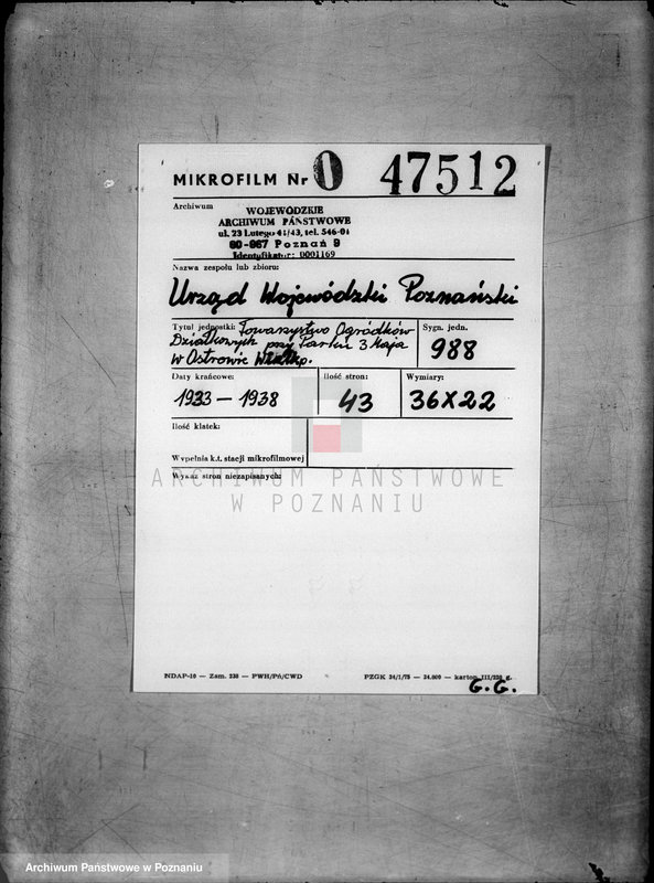 Obraz 2 z jednostki "Towarzystwo Ogródków Działkowych przy Parku 3 Maja w Ostrowie Wielkopolskim"