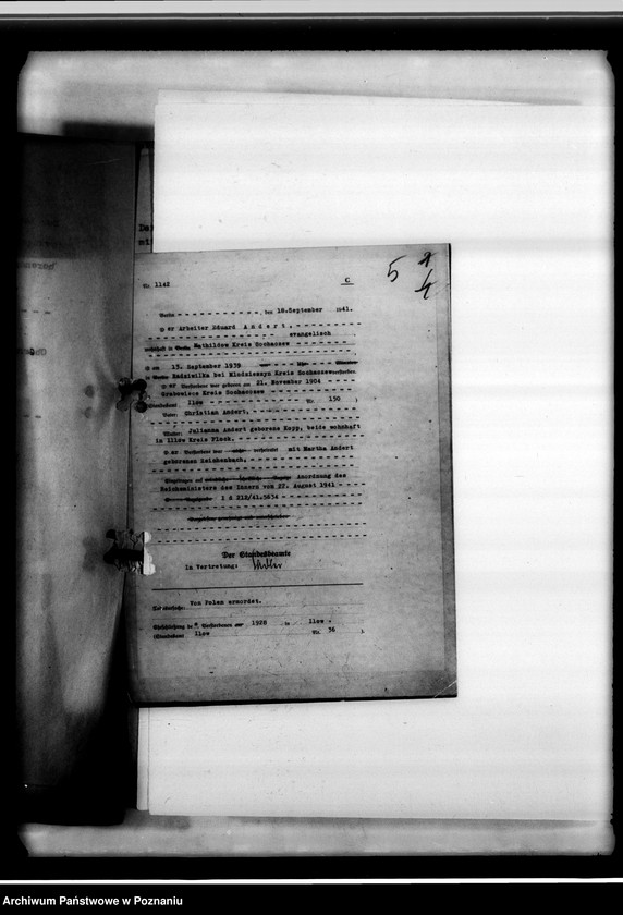 Obraz 8 z jednostki "Sterbeurkunden. Krieg 1939 A - L"