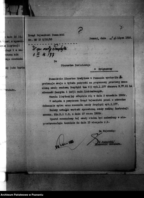 Obraz 11 z jednostki "Majętności Potulice powiatu bydgoskiego przymusowy przetarg"