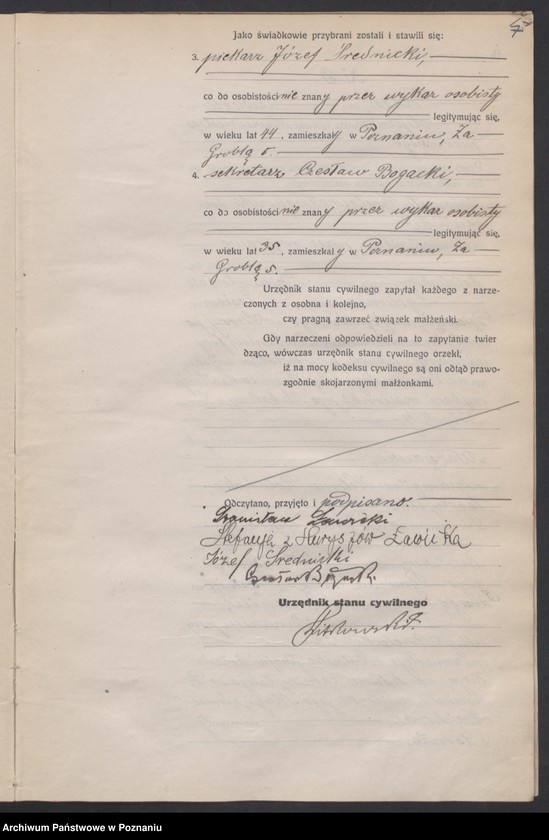 Obraz 9 z jednostki "Księga miejscowa małżeństw tom I [Rejestr główny małżeństw]"