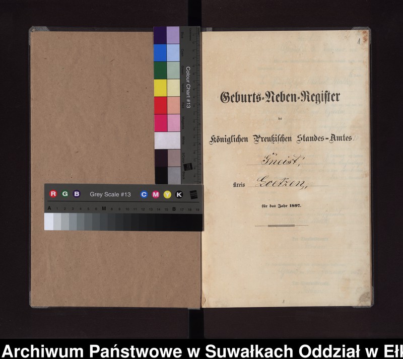 image.from.unit.number "Geburts-Neben-Register des Königlichen Preussischen Standes-Amtes Gneist Kreis Loetzen"
