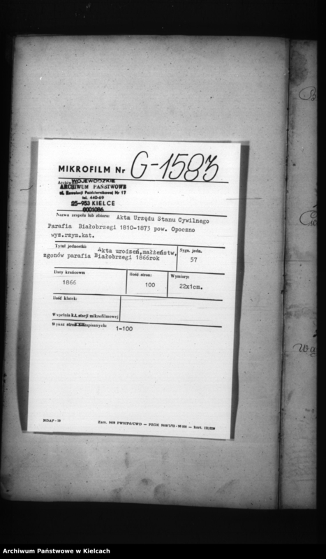 image.from.team "Akta stanu cywilnego Parafii Rzymskokatolickiej w Białobrzegach"