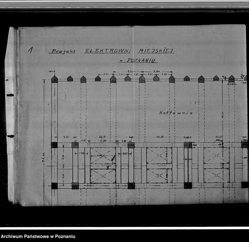 Obraz 5 z jednostki "Projekt budowy Elektrowni Miejskiej w Poznaniu rzuty"