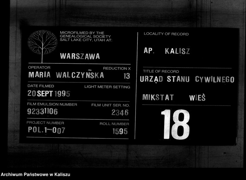Obraz 1 z jednostki "[Księga zgonów]"