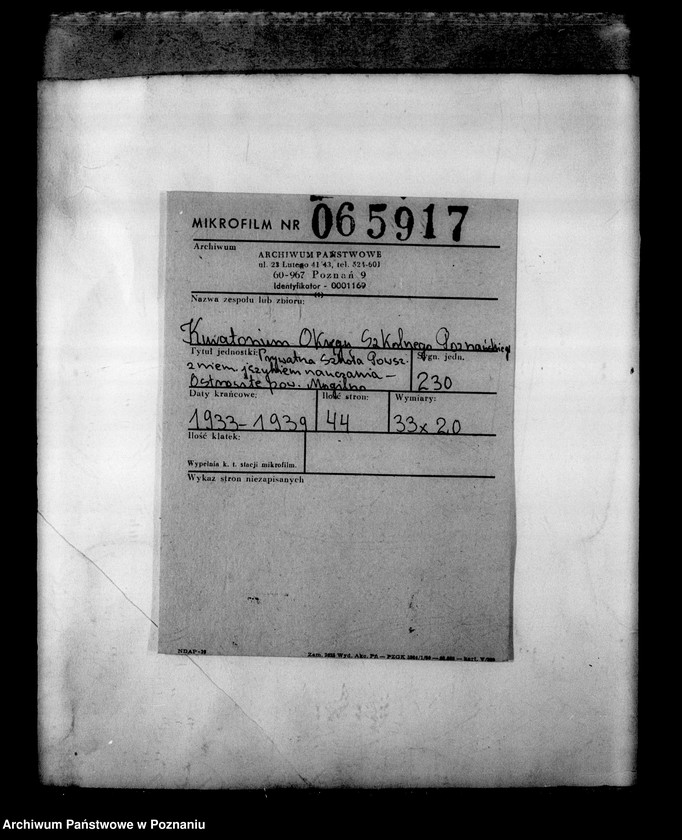 Obraz 2 z jednostki "Prywatna Szkoła Powszechna z niemieckim językiem nauczania- Ostrowite powiat Mogilno"