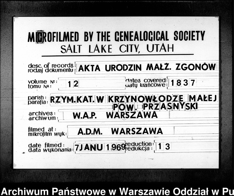 image.from.unit.number "Akta urodzeń, małżeństw i zgonów"