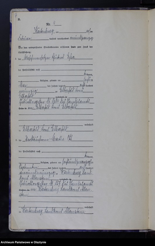 image.from.unit.number "Heirats-Haupt-Register Nr 1 - 43"