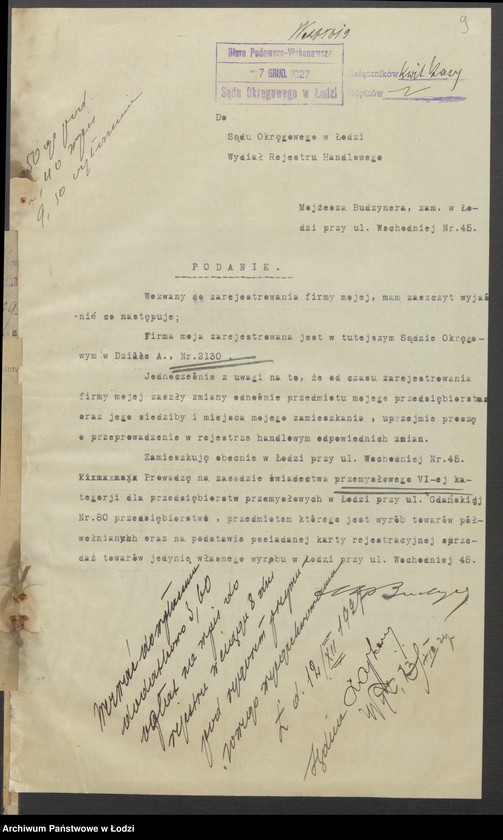 Obraz 11 z jednostki "Mojżesz Budzyner - sprzedaż manufaktury"