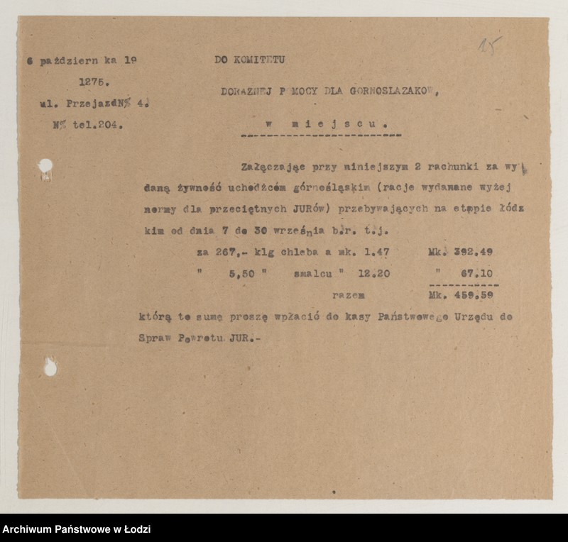 Obraz 17 z jednostki "[Transport, zakup żywności i odzieży]"