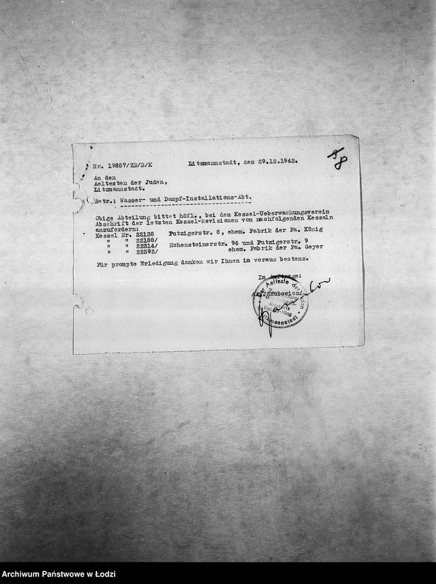 Obraz 11 z jednostki "Metall-Abteilung [Produkcja i zapotrzebowanie materiałów dla resortu pracy]"