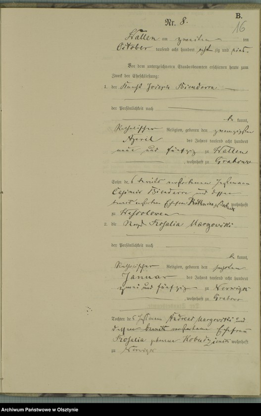 image.from.unit.number "Heiraths-Haupt-Register Nr 1 - 11"