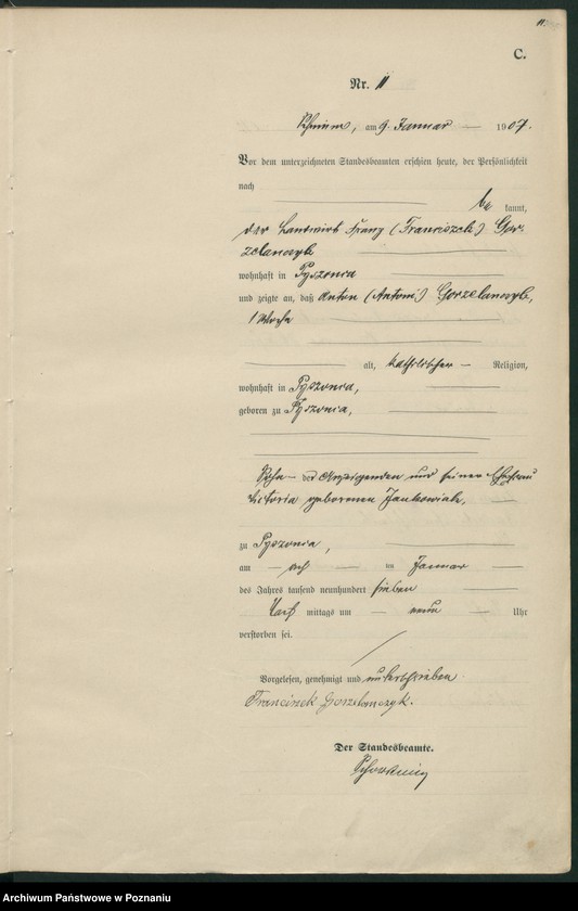 Obraz 14 z jednostki "Sterbe-Haupt-Register"