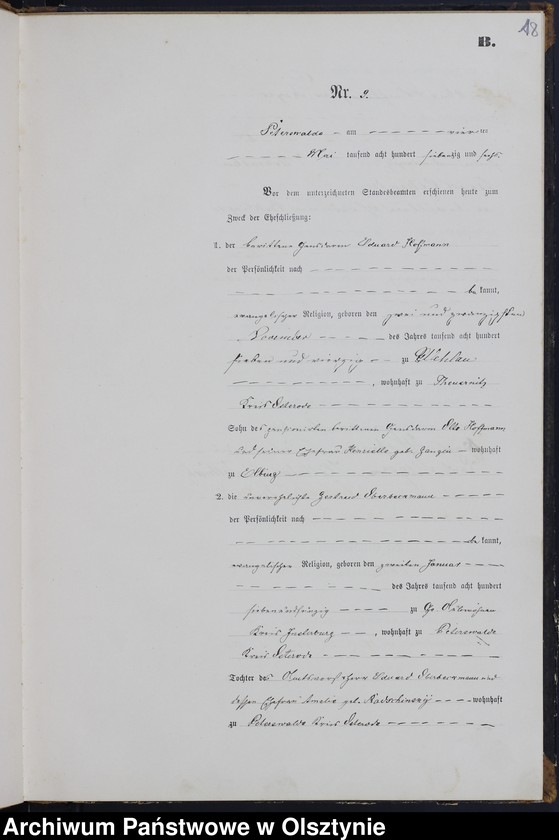 image.from.unit.number "Heiraths-Neben-Register Nr 1 - 20"