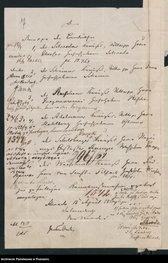 Obraz 10 z jednostki "Signalements pp. /imienne spisy powstańców 1863/4 dla landrata von Madaia/."