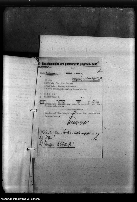 Obraz 14 z jednostki "Kreis Hohensalza (Inowrocław). Korespondencja w sprawie miejscowych Niemców, którzy zginęli w 1939 roku"