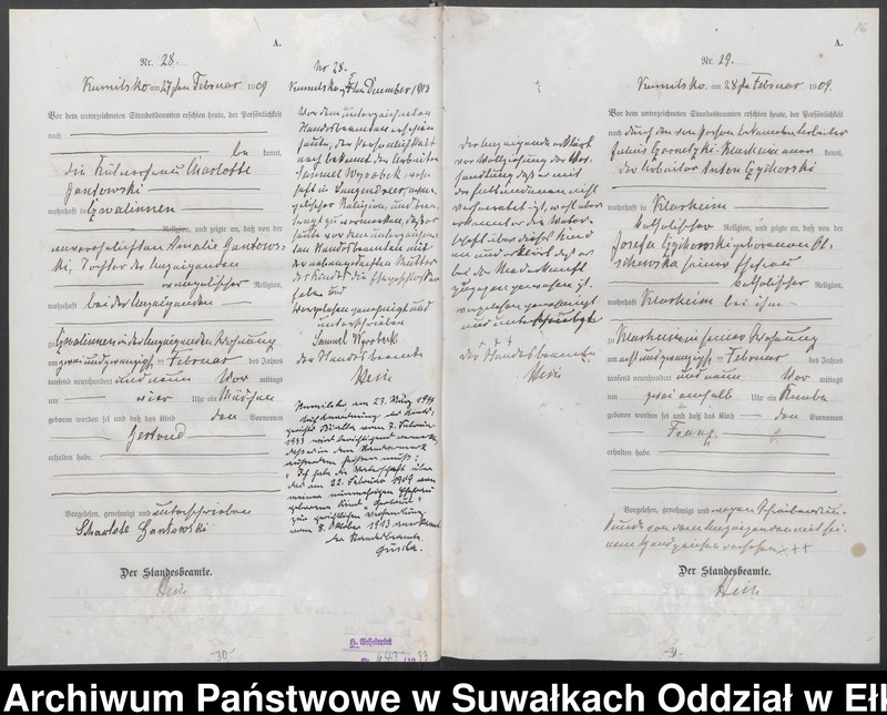 image.from.unit.number "[Geburts-Haupt-Register des Königlichen Preussischen Standes-Amtes Kumilsko Kreis Johannisburg]"