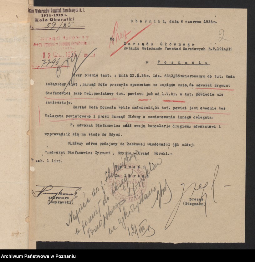 Obraz 5 z jednostki "Oborniki - akta delegata powiatowego."