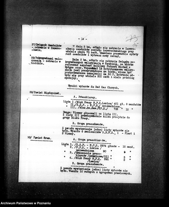 Obraz 19 z jednostki "Sprawozdania sytuacyjne tygodniowe za czas od 30 listopada do 27 grudnia 1928 r."