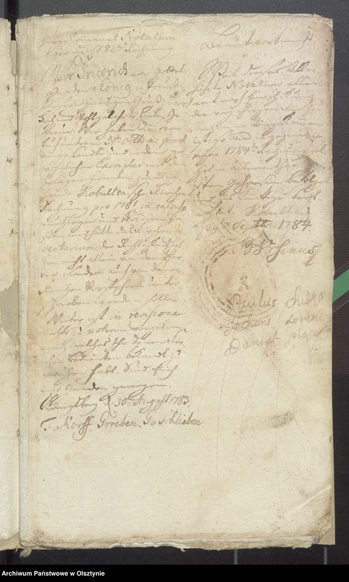 image.from.unit.number "Kobultische Kirchen-Rechnung über Einnahme und Ausgabe Geld"