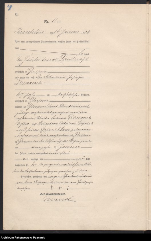 Obraz 7 z jednostki "Sterbe-Haupt-Register"