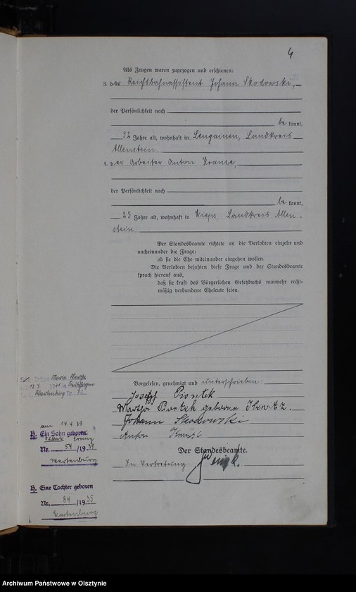 image.from.unit.number "Heirats-Haupt-Register Nr 1 - 45"