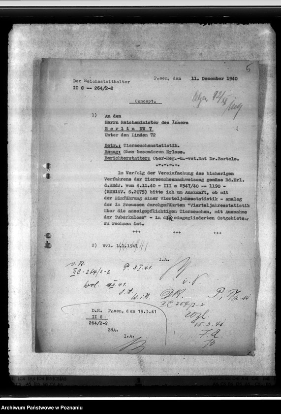 Obraz 9 z jednostki "Anzeigeflichtige Seuchen. Bekämpfung der Tollwut, Maul- und Klauenseuche"