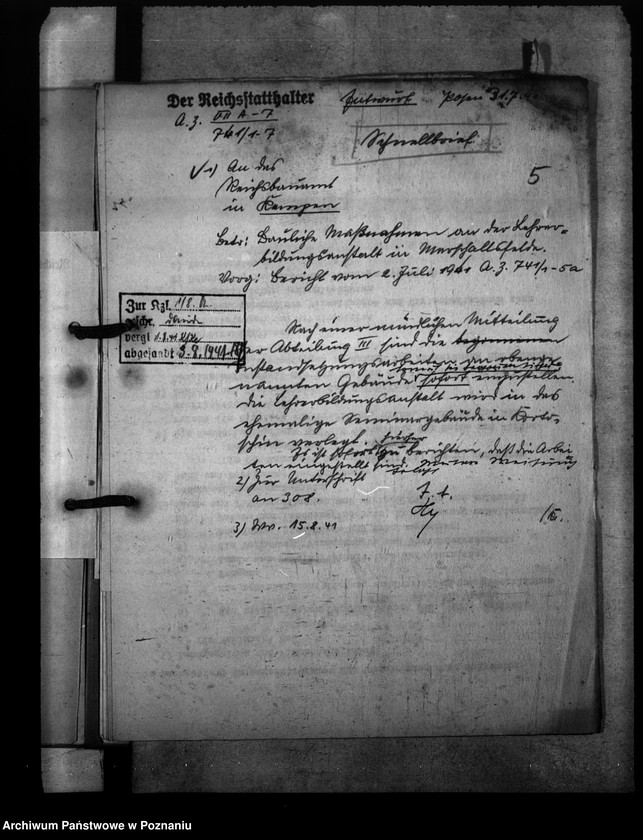 Obraz 9 z jednostki "Lehrerbildungsanstalt Marsehfelde Marszałki powiat Ostrzeszów (Zakład skonfiskowany OO. Salezjanom)"