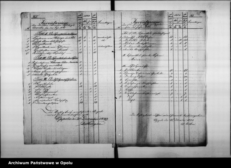 Obraz 13 z jednostki "Acta des Magistrats zu Oppeln betreffend: die Revision der Rechnungen der Domherr Franz Paulschen Schulstiftung und Erteilung der Decharge für den Rendanten de Anno 1844 bis Mai 1853"