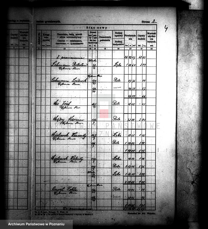 Obraz 8 z jednostki "Wykaz nabywców i powierzchni parcelacji majątku Gościeszyn powiatu wolsztyńskiego"