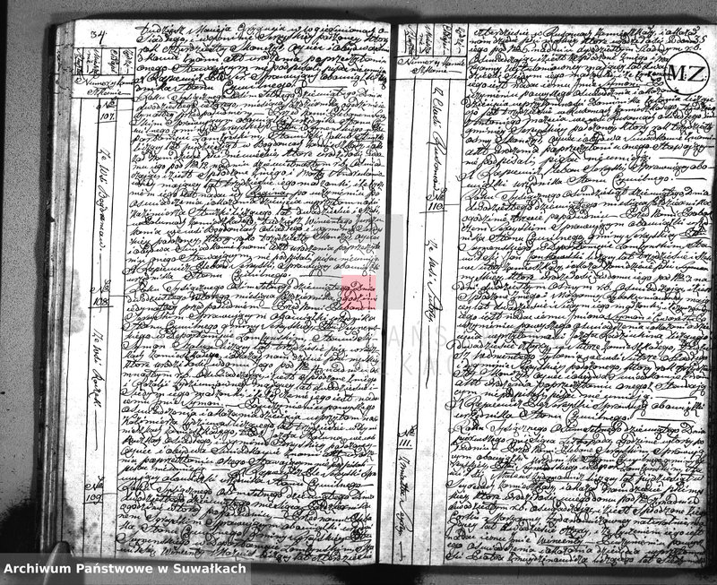 image.from.unit.number "Akta urodzonych gminy sereyskiey od 1-go maja 1809"